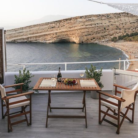 Nostos Cave Seaview Apartment Matala  Bagian luar foto