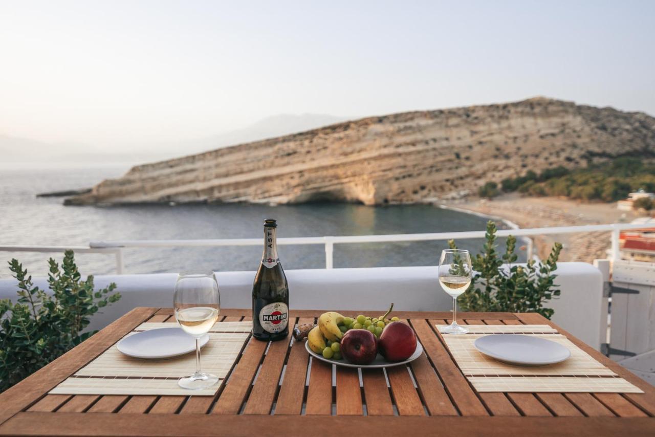 Nostos Cave Seaview Apartment Matala  Bagian luar foto