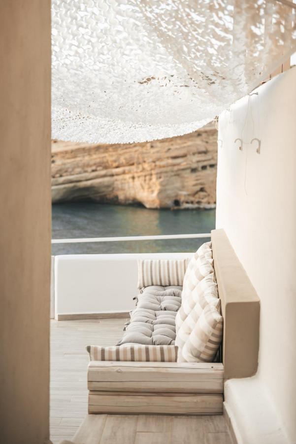 Nostos Cave Seaview Apartment Matala  Bagian luar foto